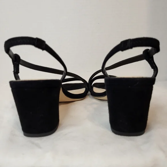 La Canadienne Pola black suede square stappy sandal 36 Stuart Weitzman soirée 35 - Picture 12 of 16